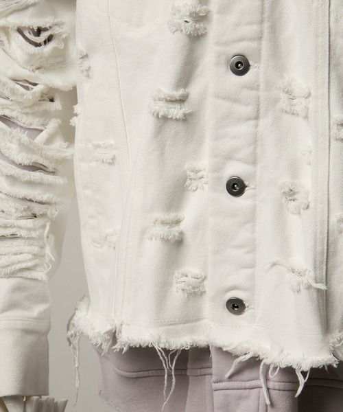 GRANCY（グランシー）の「【GRANCY】Sweat Docking Design Damage