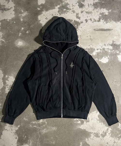 A'GEM/9 × .kom 『A'GEM/9/エージェムナイン』 吹付加工パーカー