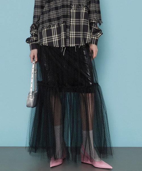 MAISON SPECIAL（メゾンスペシャル）の「Metallic Hard Tulle Skirt