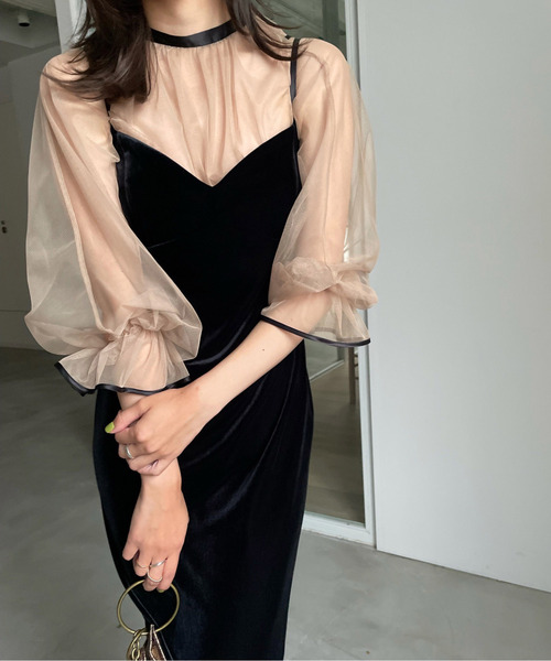 Ameri（アメリ）の「MANY WAY TULLE VEIL DRESS（ワンピース）」 - WEAR