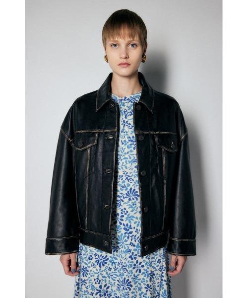 MOUSSY（マウジー）の「AGED LEATHER ジャケット（ライダース