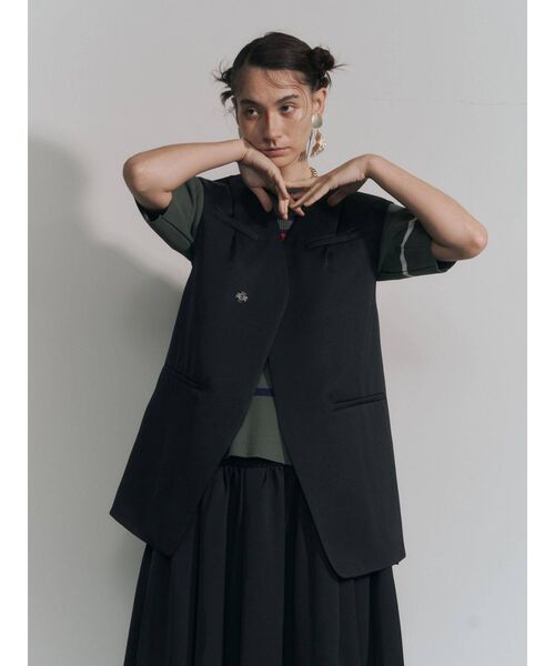 UN3D.（アンスリード）の「サテンベスト（ベスト）」 - WEAR