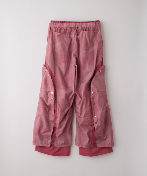 GRANCY】Button Layered Design Nylon Pants / ボタンレイヤード