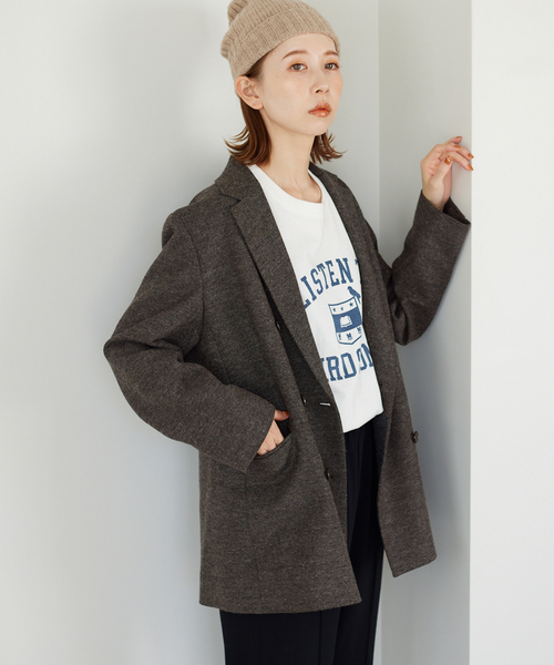 SLOBE IENA（スローブイエナ）の「ツイードダブルジャケット