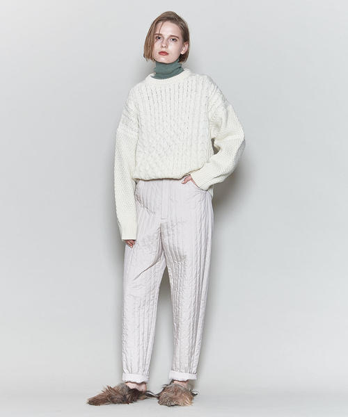 6（ロク）の「＜6(ROKU)＞STRIPE QUILTING PANTS/パンツ（その他パンツ