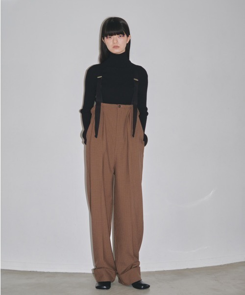 TODAYFUL（トゥデイフル）の「サスペンダーハイウエストパンツ（その他