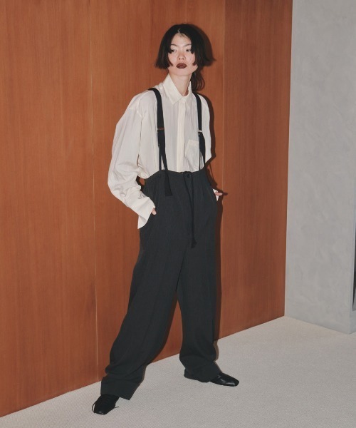 TODAYFUL（トゥデイフル）の「サスペンダーハイウエストパンツ（その他
