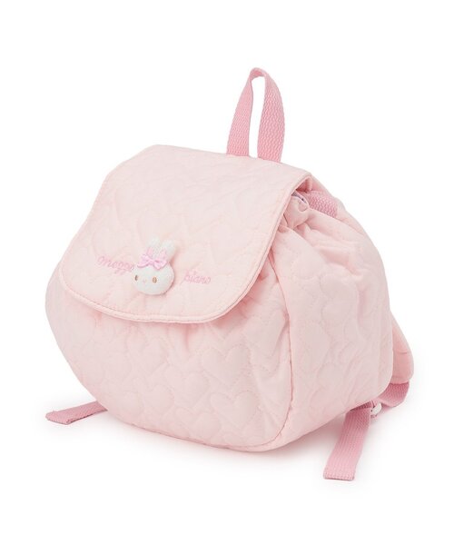 ウサギマスコットつき ハートキルトリュック（その他ベビー用品