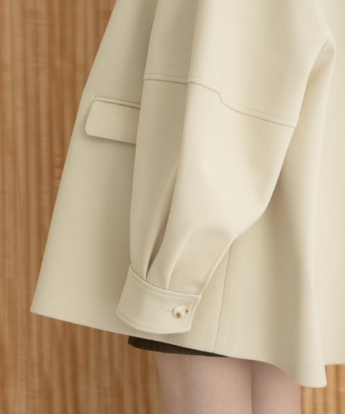 hinari（ヒナリ）の「ウェーブデザインミドルコート（その他アウター