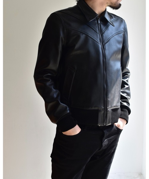 MINEDENIM（マインデニム）の「Sheep Leather Zipup JKT（その他