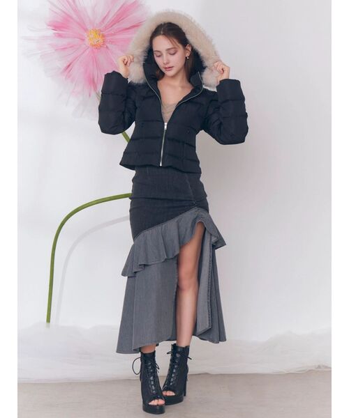 EATME（イートミー）の「キルティングラインダウンブルゾン（ダウン