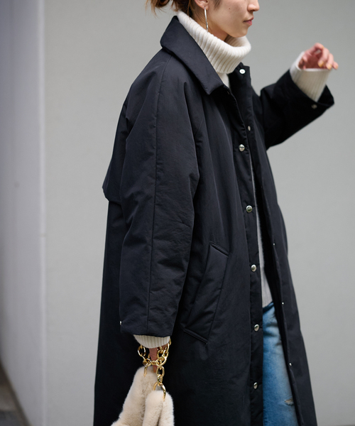 セール】パファーステンカラーコート（ステンカラーコート