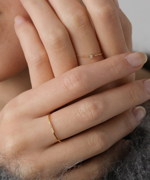 PAS TIERRA（パティエラ）の「【Briller】4連ダイヤモンドリング