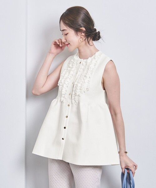 UNITED ARROWS（ユナイテッドアローズ）の「P ミニフリル ニットベスト