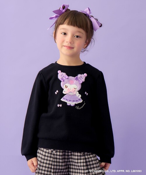 セール】【マイメロディ＆クロミ×ANY KIDS】アップリケ トレーナー