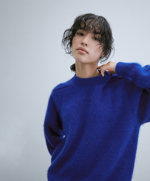 BATONER（バトナー）の「【BATONER】men PURE MOHAIR CREW NECK