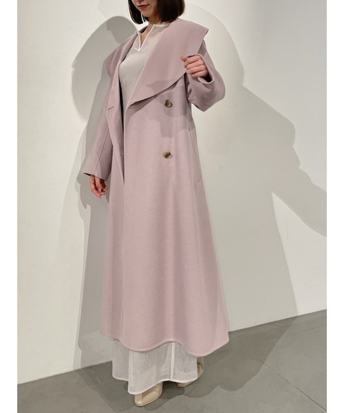 SNIDEL（スナイデル）の「ビッグカラーリバーコート（チェスターコート