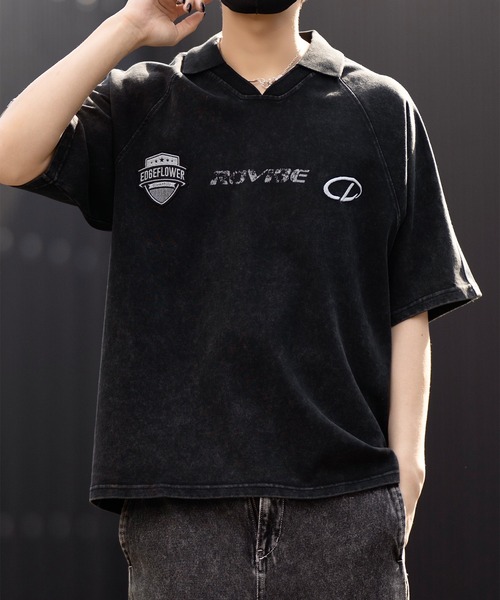 CLEL】Heavyweight Vintage Design Short Sleeve Game T-shirt