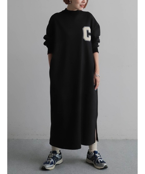 フラノライクカット ワッペン付キワンピース | NOMBRE IMPAIR