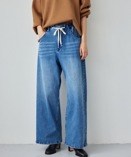 セール】BARNYARDSTORM / ドロストワイドカットデニム【WEB限定サイズL