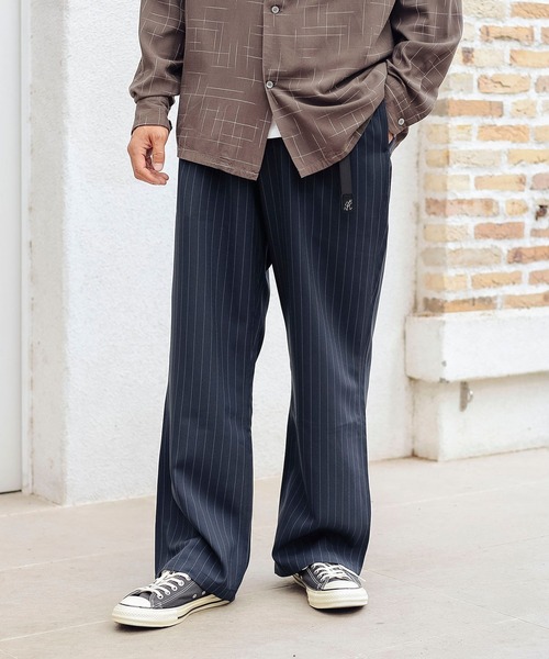 セール】【別注】Gramicci / ストライプ スラックス（スラックス