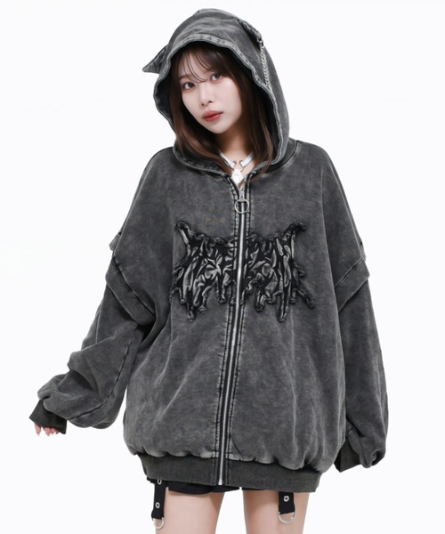 REFLEM（レフレム）の「『REFLEM/レフレム』猫耳ZIPパーカー/ジップ