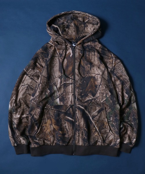 セール】SETUP対応 Tree Camo Fleece Full Zip Hoodie/ツリーカモ 裏毛