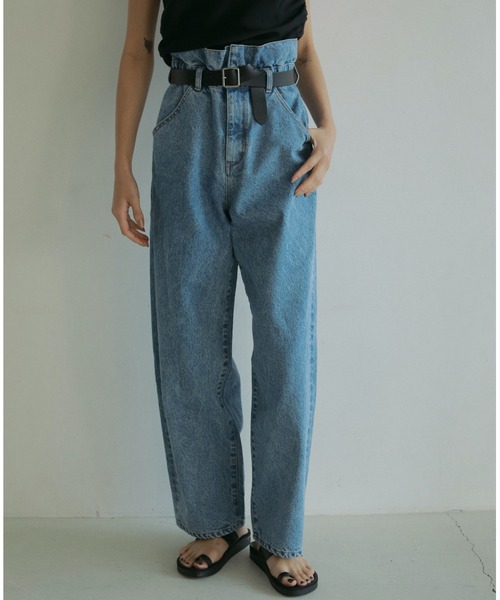 anuke（アンヌーク）の「Waist Tuck Denim（デニムパンツ）」 - WEAR