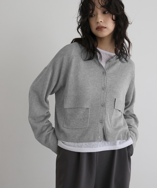 セール】カーゴポケット カーディガン（カーディガン/ボレロ）｜hellam