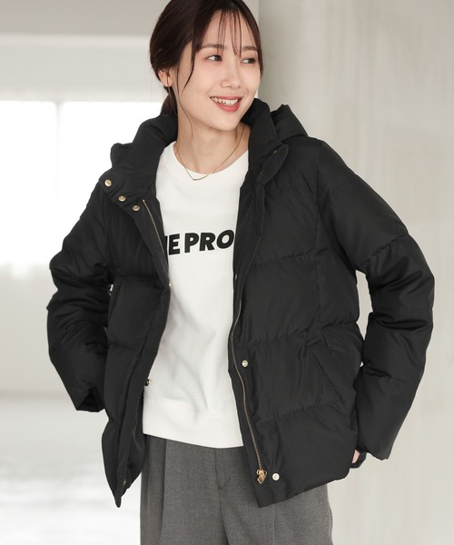 セール】ウツクシルエット撥水ダウンフードブルゾン/115525（ブルゾン