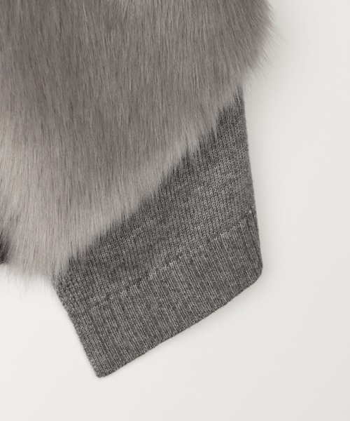 allureville（アルアバイル）の「エコファードッキングショートジレ