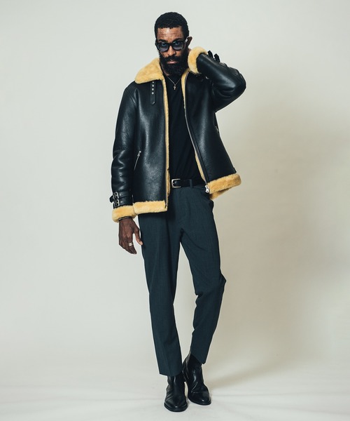 CRIMIE（クライミー）の「MOUTON LEATEHR B-3 JACKET / ムートン