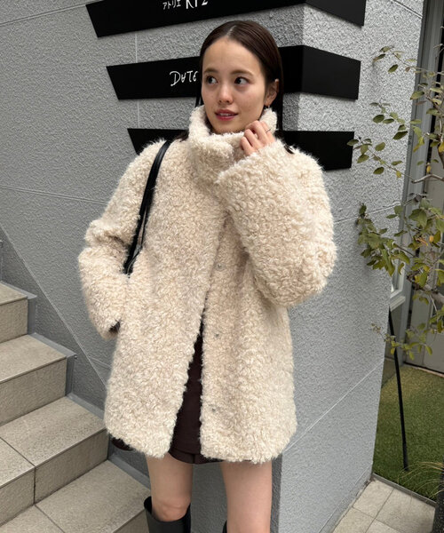 mystic（ミスティック）の「フェイクファーコート（その他アウター