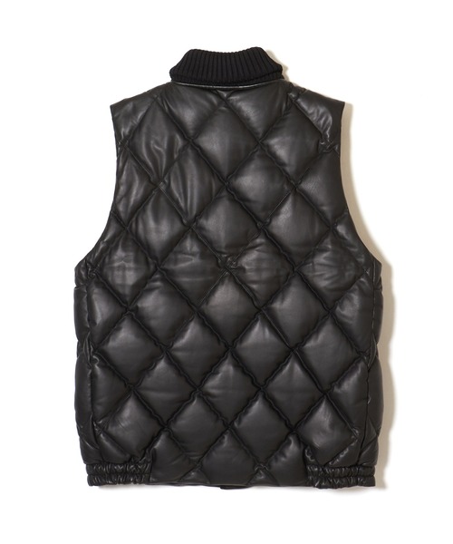 CRIMIE（クライミー）の「DIAMOND QUILT LAMB LEATHER DOWN VEST