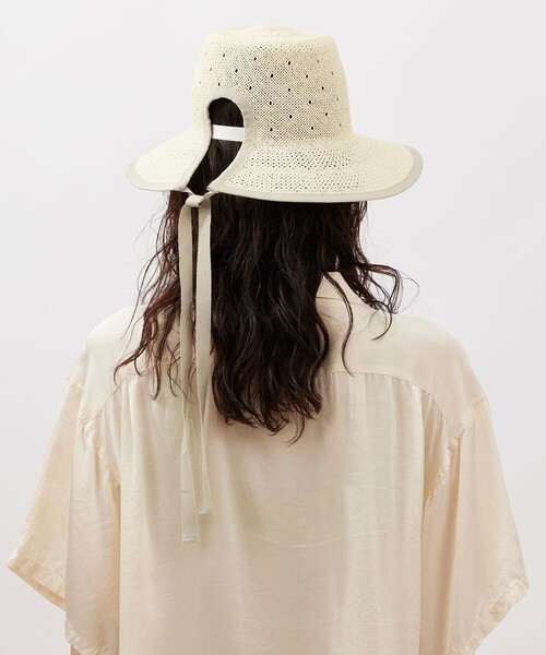 La maison de Lyllis/ラメゾンドリリス】MANE/つば広リボンハット