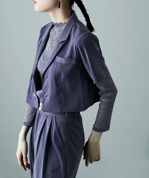 3 pieces ジャケット＆パンツ セットアップドレス（パンツドレス