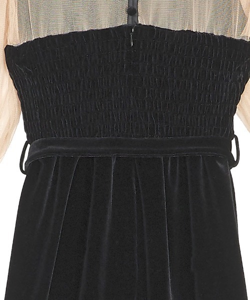 Ameri（アメリ）の「TULLE SLEEVE TIGHT DRESS（ドレス）」 - WEAR