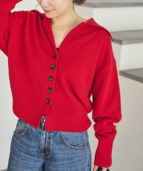 セール】MUSICオープンカラーカーディガン（カーディガン/ボレロ