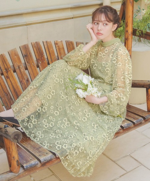 girl（ガール）の「【2WAY 着回しを楽しめる】花柄レースプリーツ