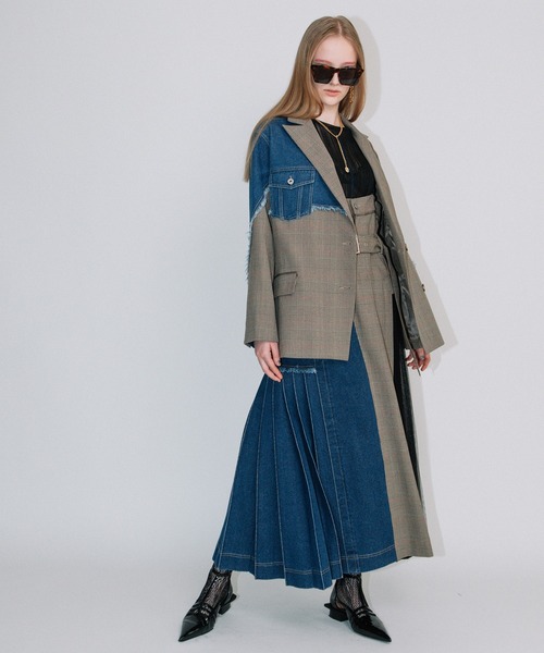 AULA AILA（アウラアイラ）の「デニムコンビネーションジャケット