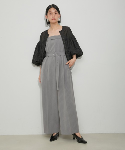 ADAM ET ROPE'（アダムエロペ）の「ベルテッドベアロンパース（つなぎ