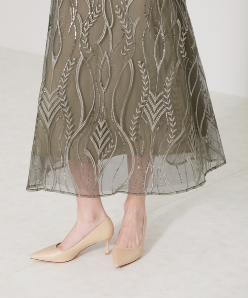 Leja（レジャ）の「【LEJA】スパンコールししゅうウエストマークリボン