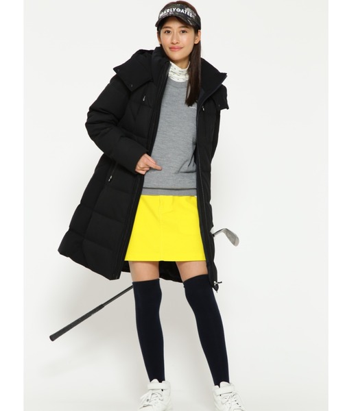 可愛く防寒❤PEARLY GATES 中綿ブルゾン＆スカートセットアップ