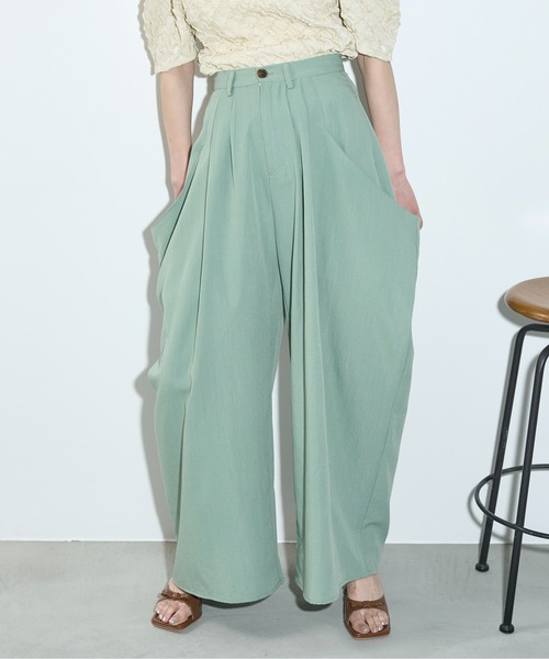 ayane ドレープタック カーキ エンジニアパンツ ayane アヤン ドレープ