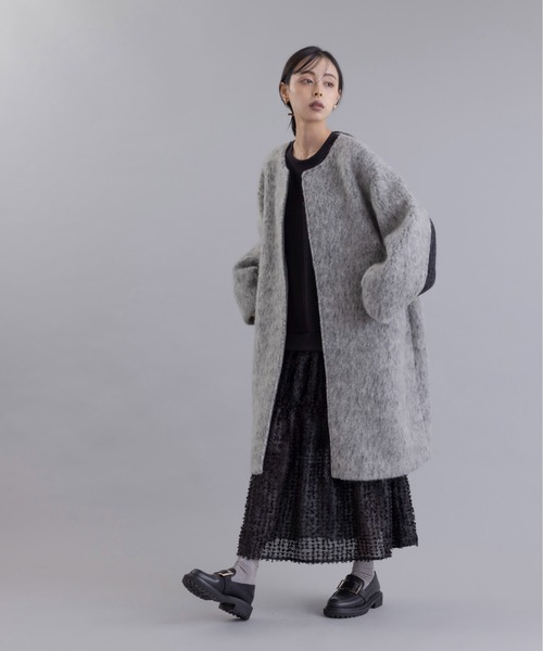 マーブルシャギーロングコート Eimee Law│Eimee Law & LHELBIE 公式