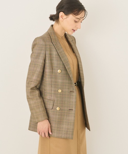 ANAYI（アナイ）の「グレンオーバーチェックダブル ジャケット（その他