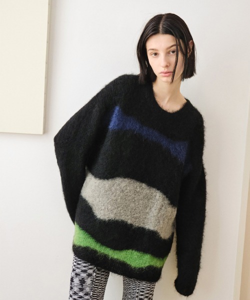 soduk（スドーク）の「drawing knit top（ニット/セーター）」 - WEAR