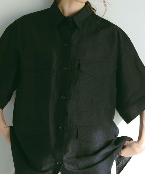 セール】リネンシアーワークシャツ（シャツ/ブラウス）｜ETRE TOKYO