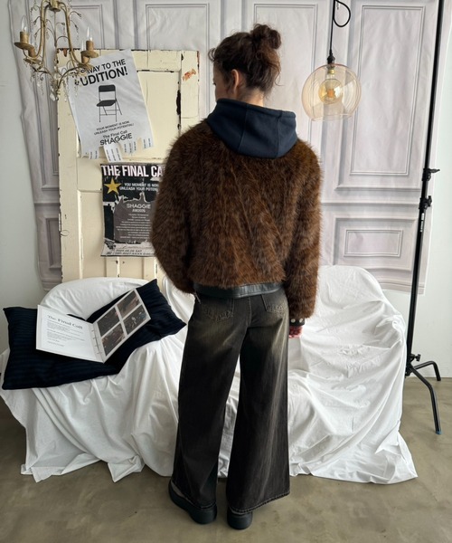 SHAGGIE（シャギー）の「【ViVi掲載】ファーブルゾンジャケット/ファー