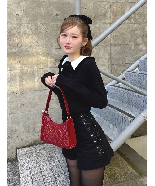 ハイウエストレースアップショートパンツ（その他パンツ）｜Darich